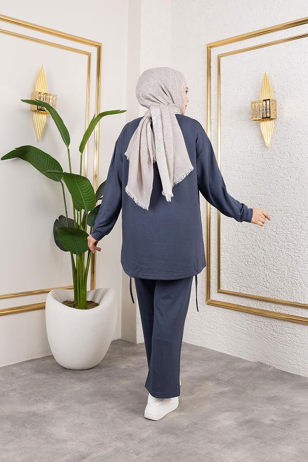 Bağcıklı Modal İkili Takım-5065 Antrasit