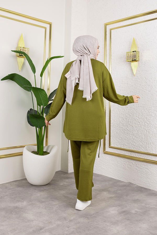 Bağcıklı Modal İkili Takım-5065 Asit yeşili