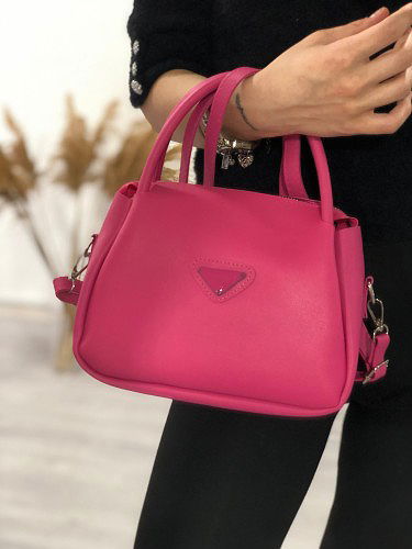 Modaebva - Çilek Omuz Askılı Çanta-1934 Fuşya