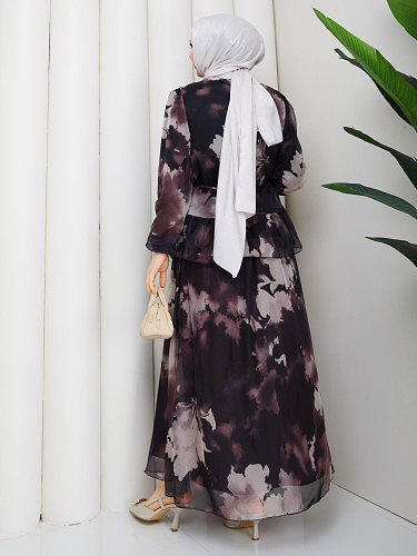 Desenli İkili Takım-5125 Siyah - Thumbnail