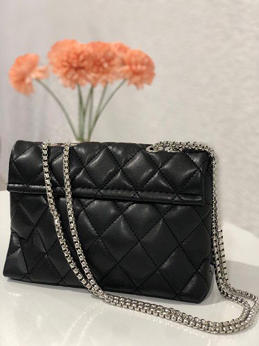 Modaebva - Kapitone Detay Omuz Çanta-1931 Siyah (1)