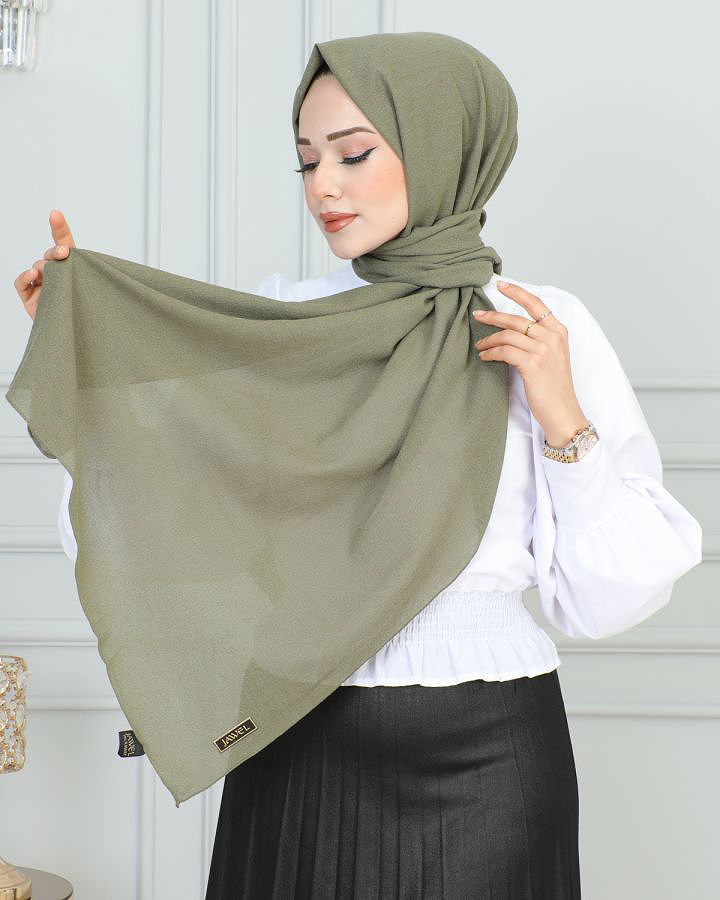 Krinkıl Desen Şal-1944 Haki yeşili