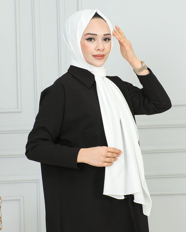 Krinkıl Desen Şal-1944 Krem