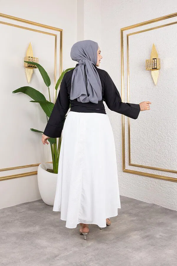 Kuşak Bağlamalı Gömlek-3040 Siyah