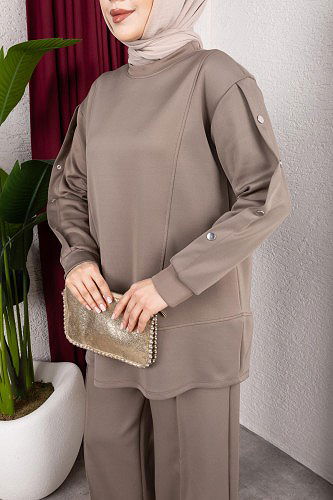 Scuba Kumaş İkili Takım-2024 Vizon - Thumbnail