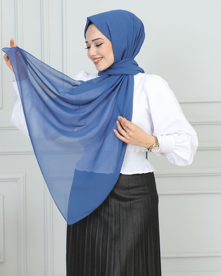 Şifon Şal-1942 Mavi