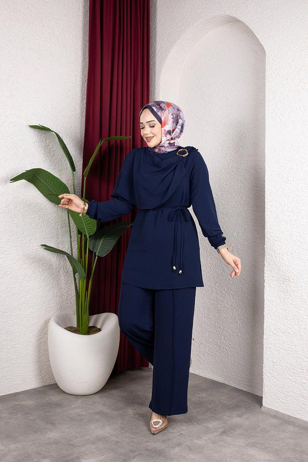 Toka Detaylı Ayrobin Takım-2639 Lacivert