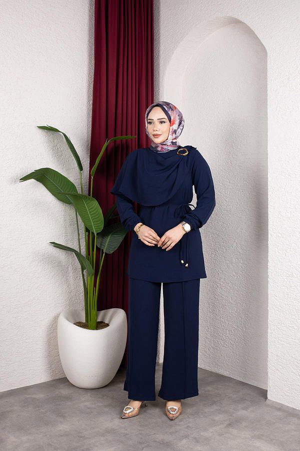 Toka Detaylı Ayrobin Takım-2639 Lacivert