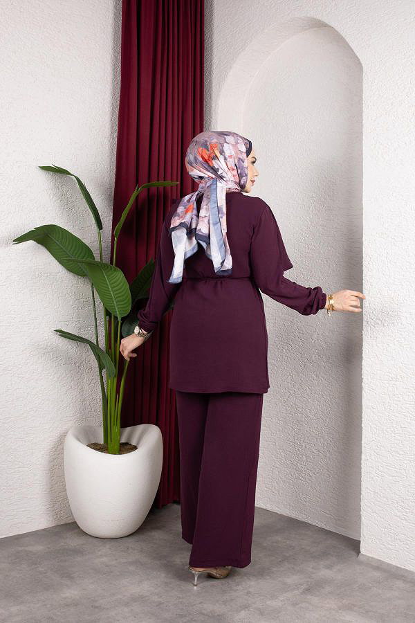Toka Detaylı Ayrobin Takım-2639 Mor
