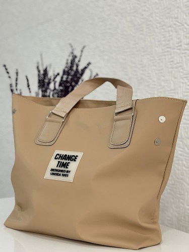 Modaebva - Yanlardan Ayarlanabilir Çıt Detaylı Çanta-1952 Bej